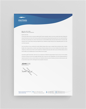 Letterhead Design by stoodio.id for this project | Design: #3642449