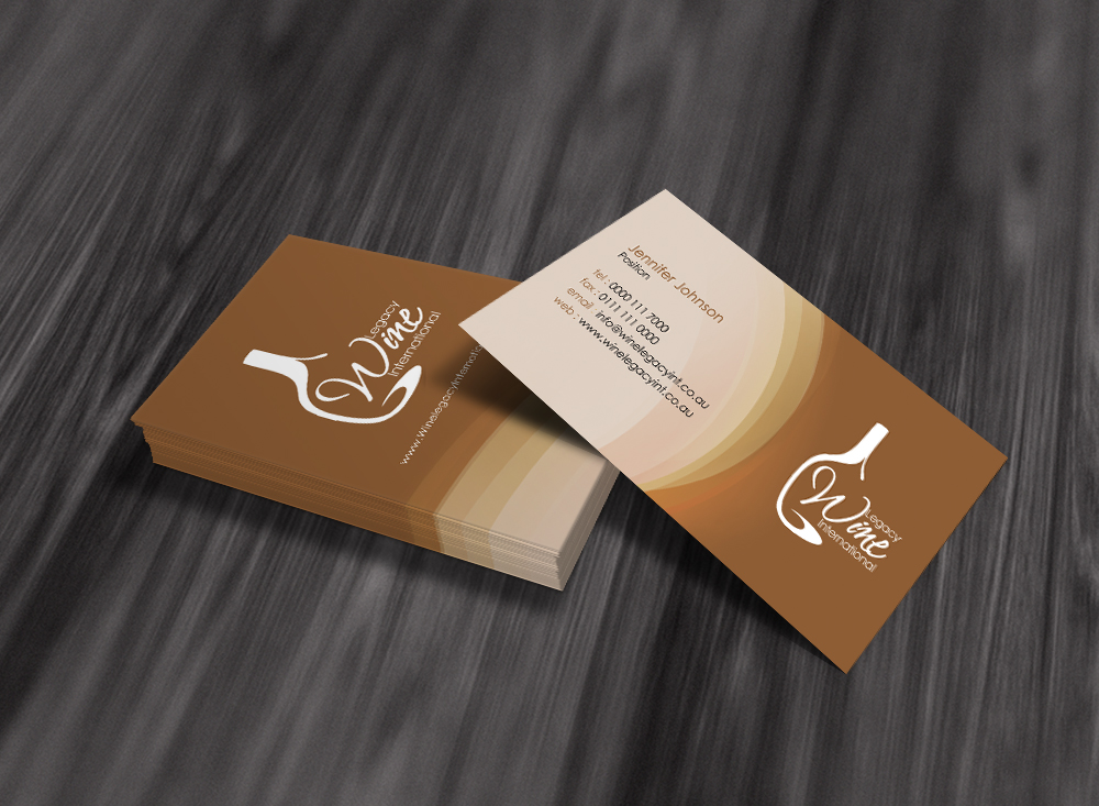 Diseño de Papelería por diRtY.EMM para Legacy Wine International | Diseño #913583