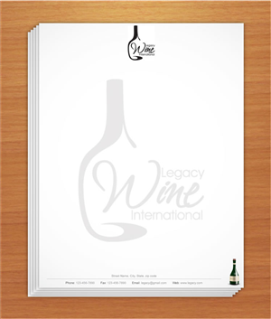 Diseño de Papelería por Sbss para Legacy Wine International | Diseño: #912730