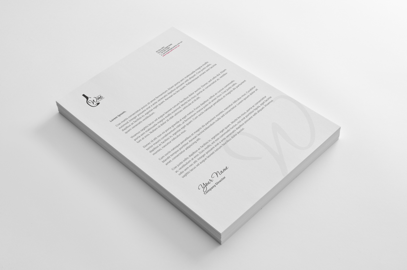 Stationery Design by HYPdesign for Legacy Wine International | Design #914554