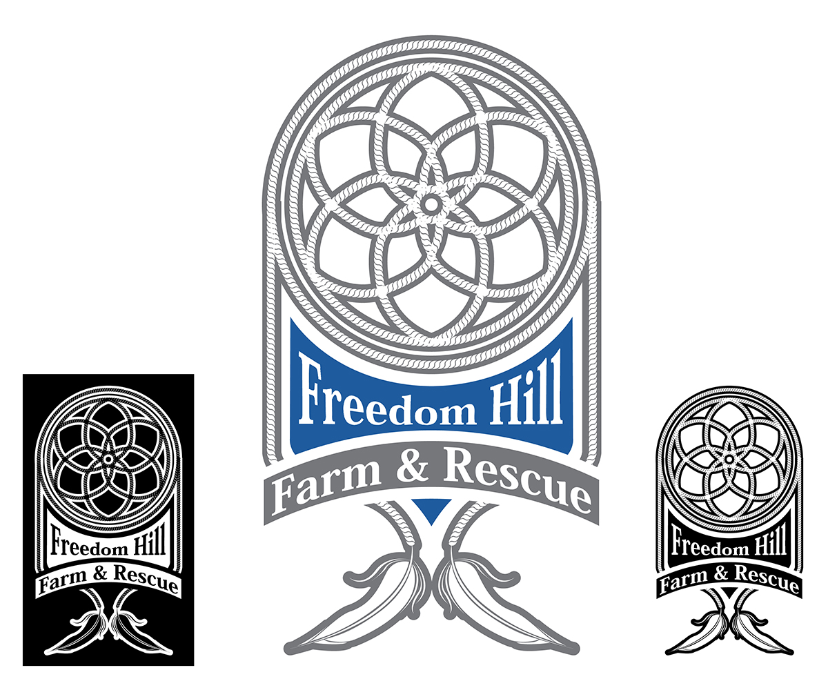 Logo Design by nyakko for Freedom Hill Farm and Rescue | Design #3671843