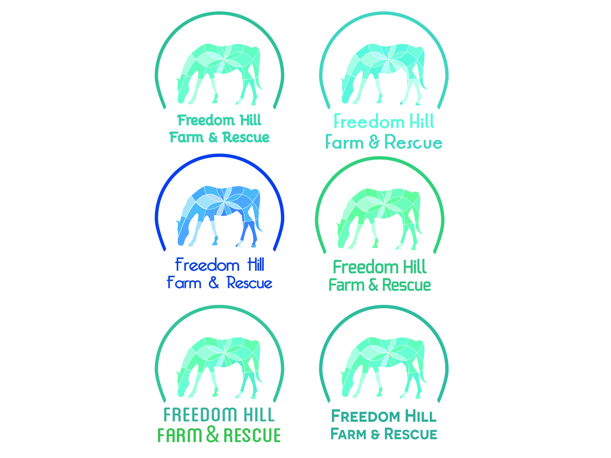 Logo Design by Seraphic for Freedom Hill Farm and Rescue | Design #3636617