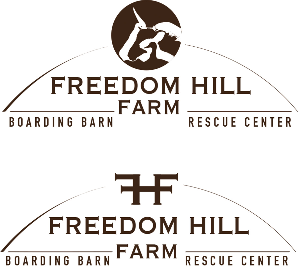 Logo Design by Perrygraphics for Freedom Hill Farm and Rescue | Design #3684656