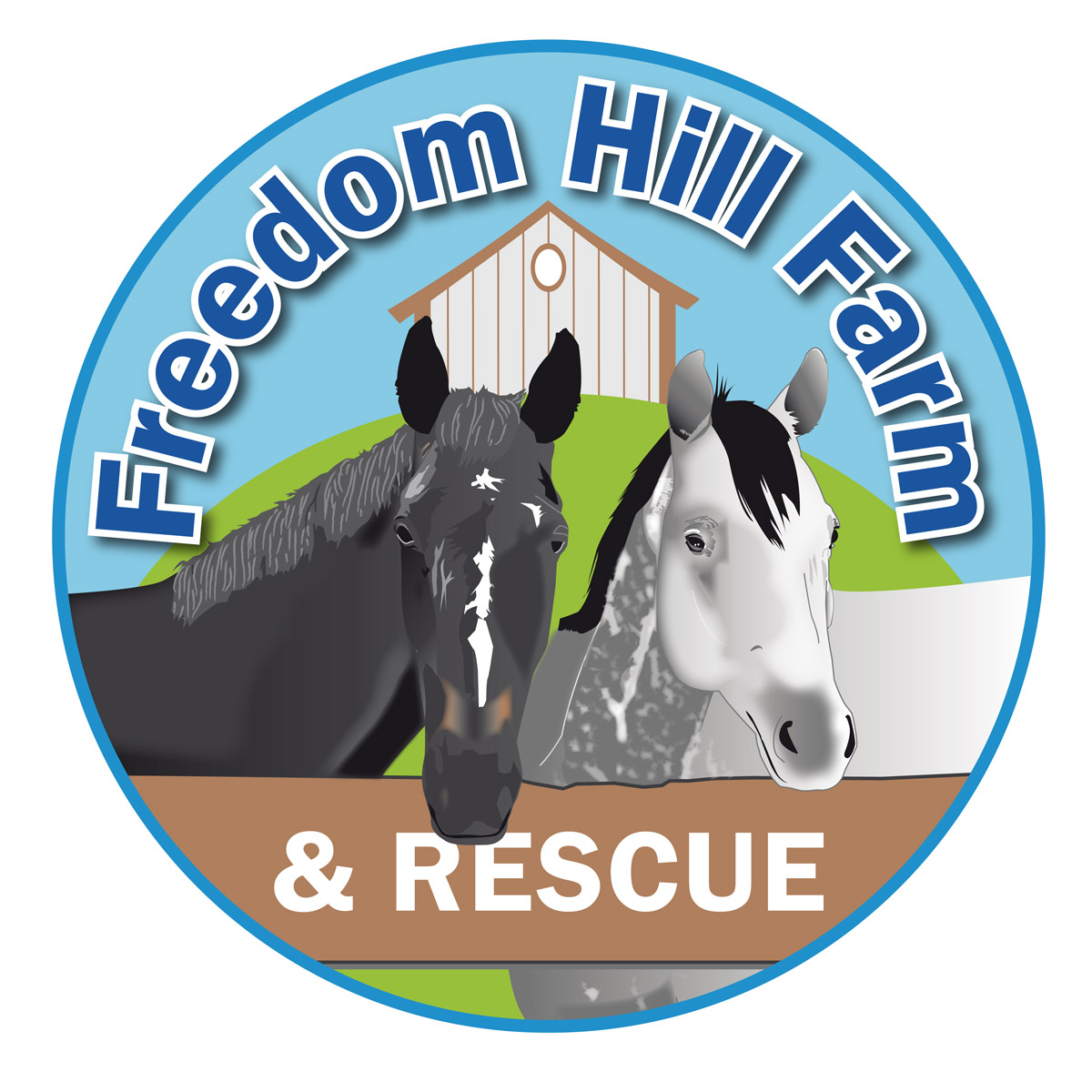 Logo Design by Designer Mate for Freedom Hill Farm and Rescue | Design #3687164