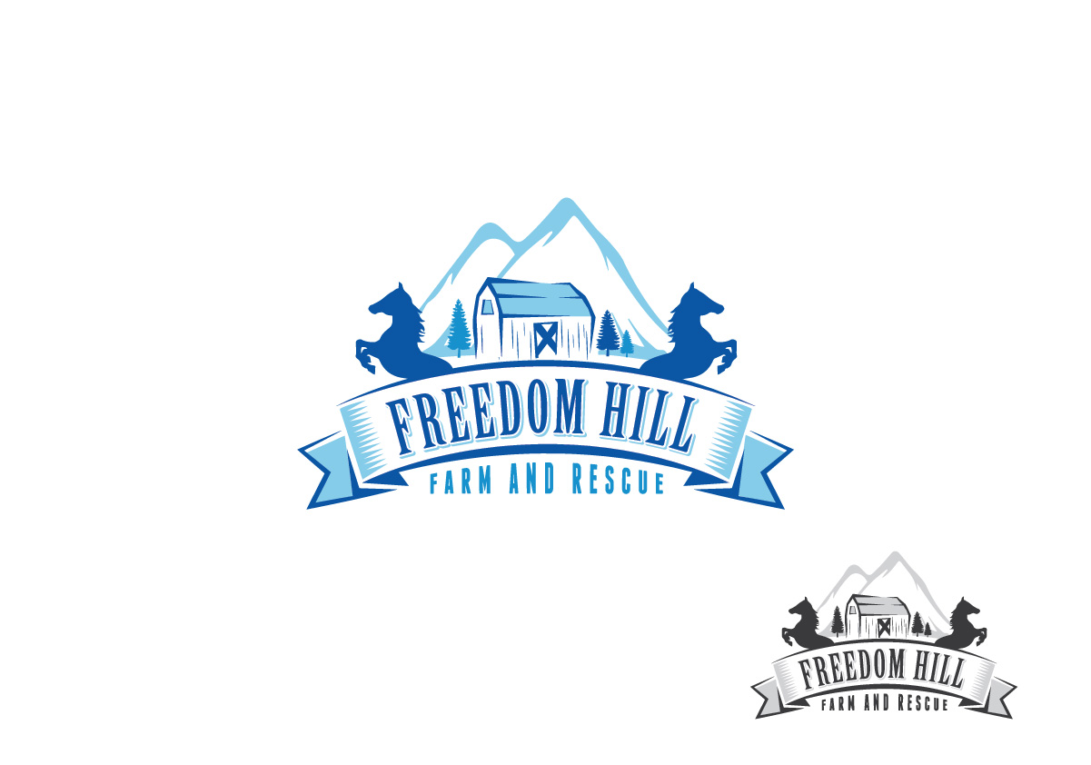 Logo Design by TechWise for Freedom Hill Farm and Rescue | Design #3635045