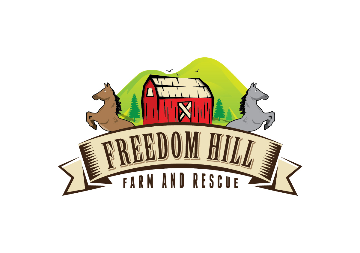 Logo Design by TechWise for Freedom Hill Farm and Rescue | Design #3649080