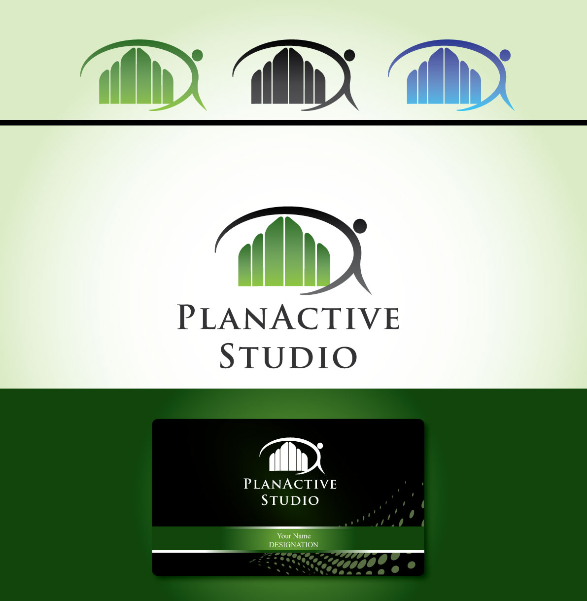 Logo Design by Bling Connect Ink for PlanActive Studio LLC | Design #915362