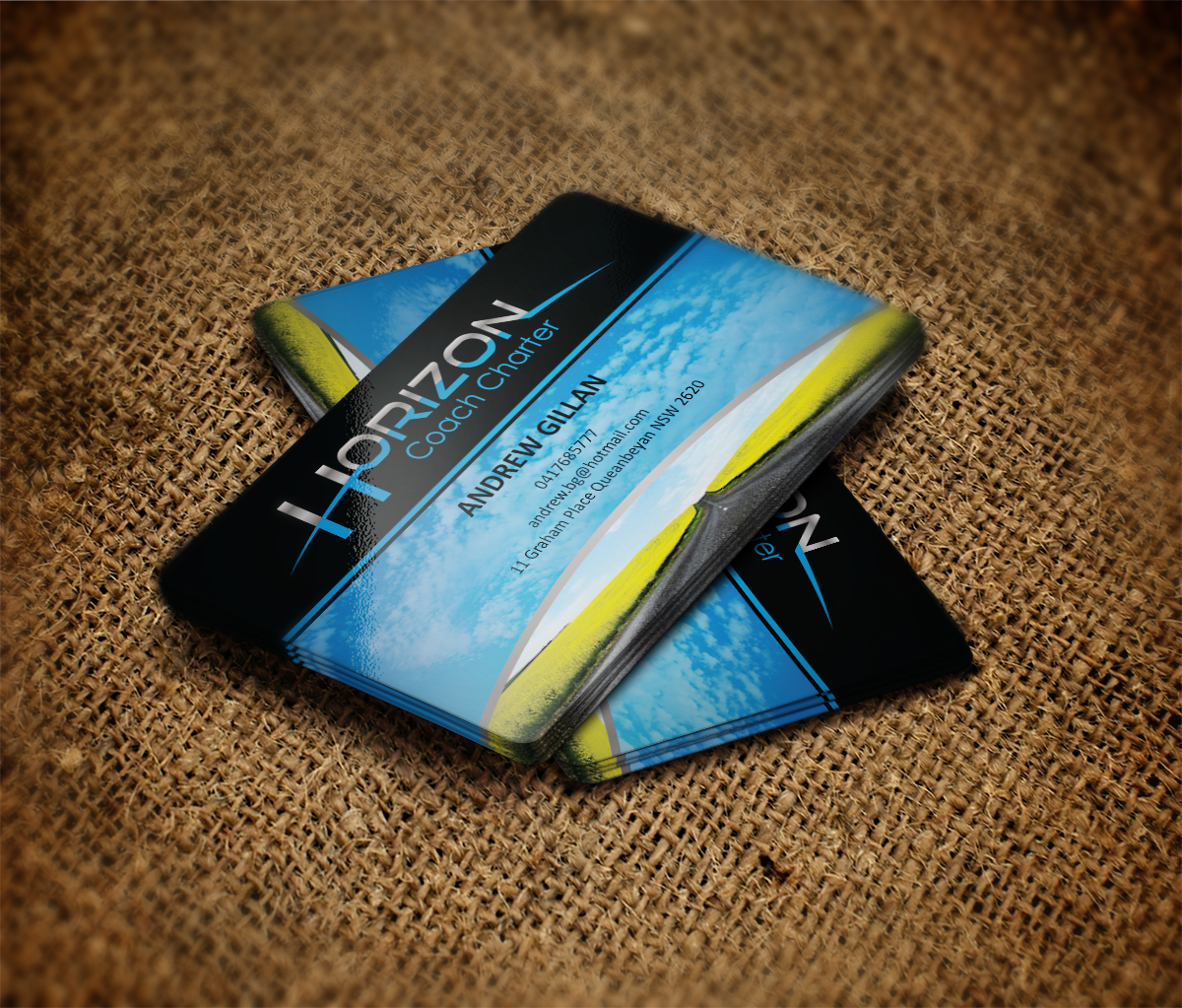 Design de Carte de Visite par MT pour Horizon Coach Charter | Design #3694846