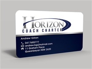 Business Card Design by Hardcore Design for Horizon Coach Charter | Design #3687207