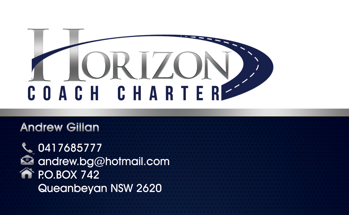 Design de Carte de Visite par Hardcore Design pour Horizon Coach Charter | Design #3763289