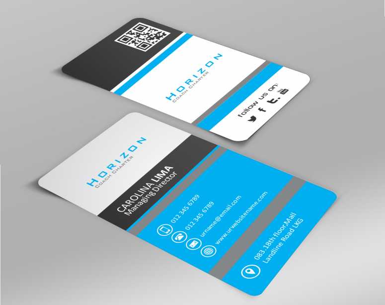 Business Card Design by AwsomeD for Horizon Coach Charter | Design #3635496