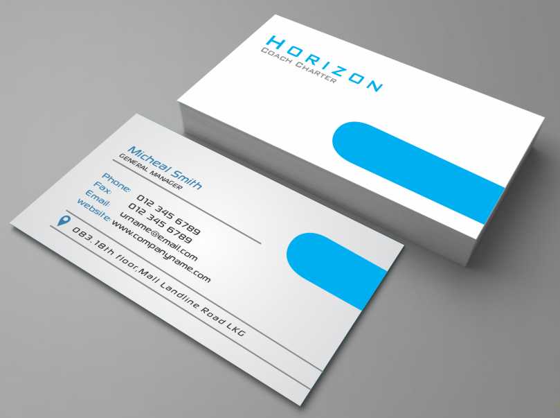 Design de Carte de Visite par AwsomeD pour Horizon Coach Charter | Design #3635505