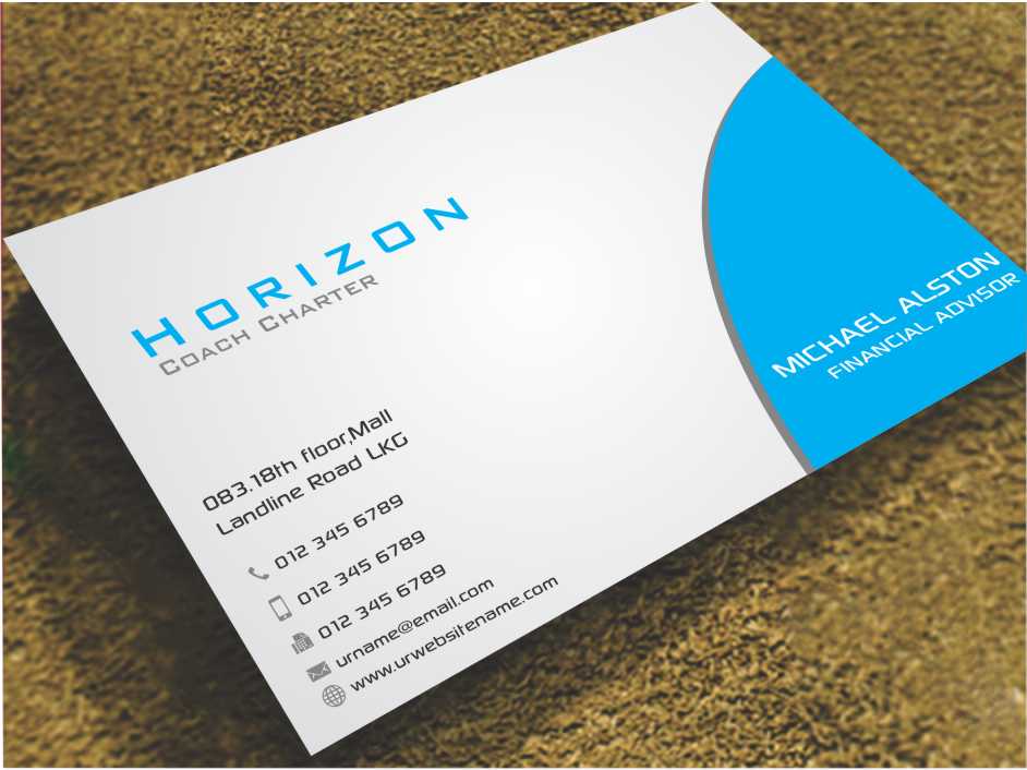 Business Card Design by AwsomeD for Horizon Coach Charter | Design #3635510