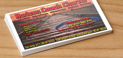 Business Card Design by HK Grafix for Horizon Coach Charter | Design #3641731