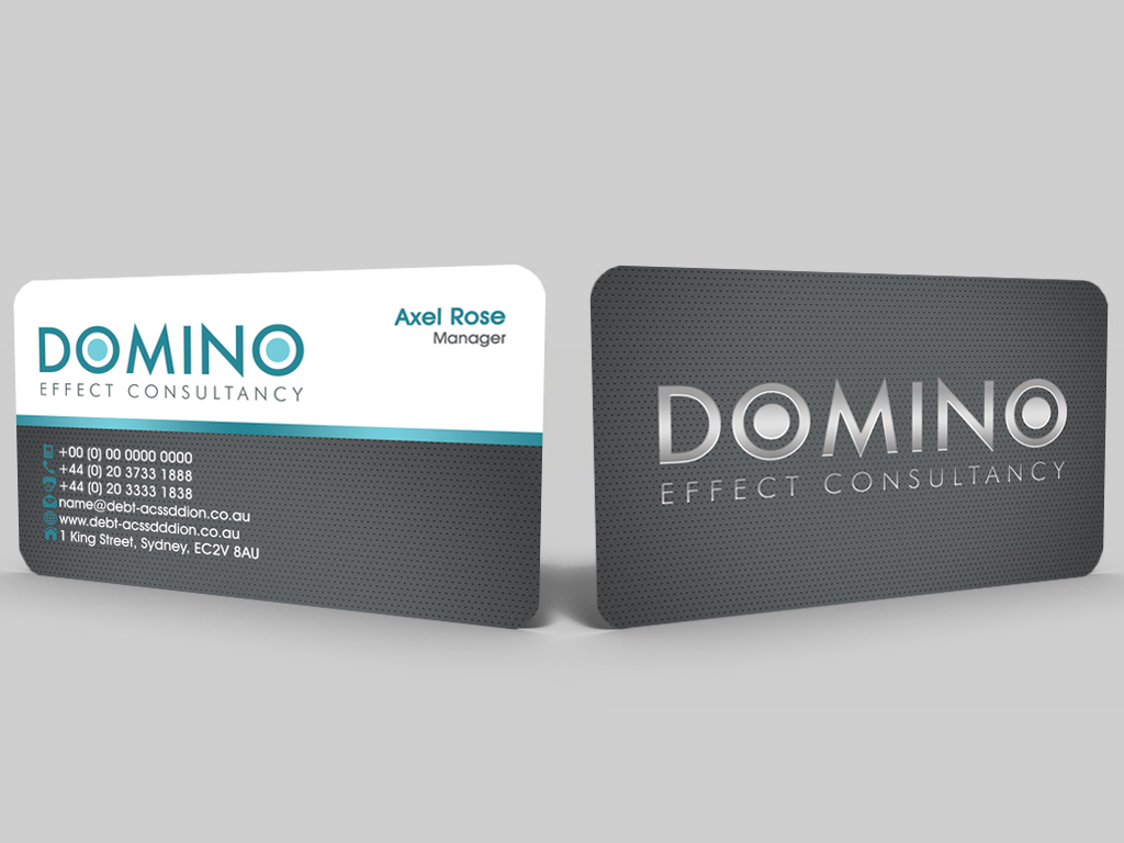 Business Card Design by Hardcore Design for Domino Effect Consultancy | Design #3631895