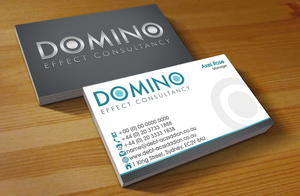 Business Card Design by Hardcore Design for Domino Effect Consultancy | Design #3631904