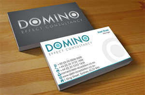 Business Card Design by Hardcore Design for Domino Effect Consultancy | Design: #3631904