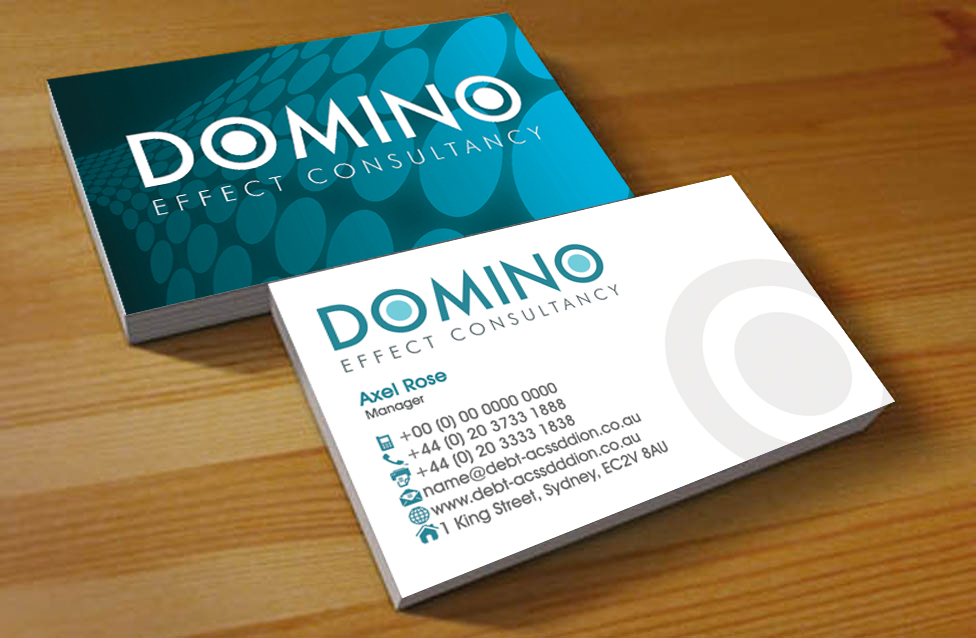 Business Card Design by Hardcore Design for Domino Effect Consultancy | Design: #3631907