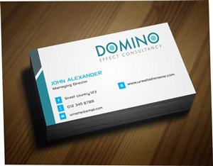 Business Card Design by AwsomeD for Domino Effect Consultancy | Design: #3635227