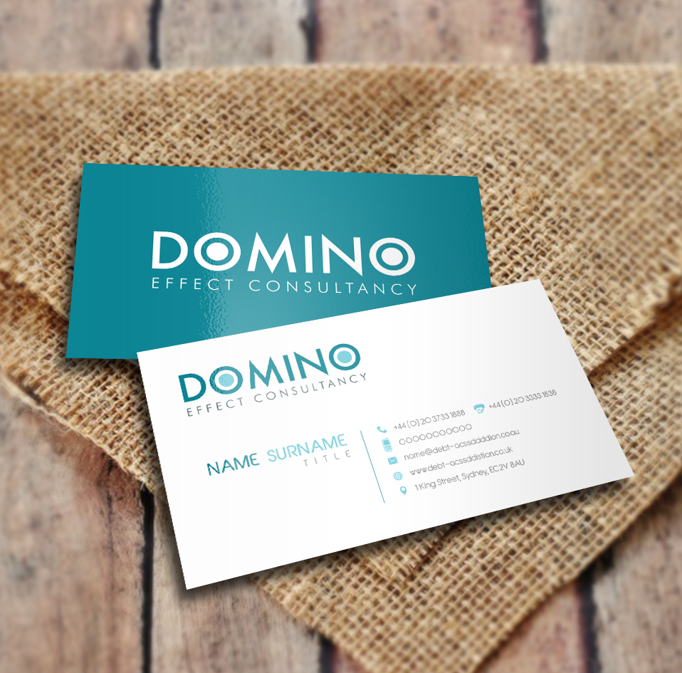 Business Card Design by a7mddz for Domino Effect Consultancy | Design #3627593