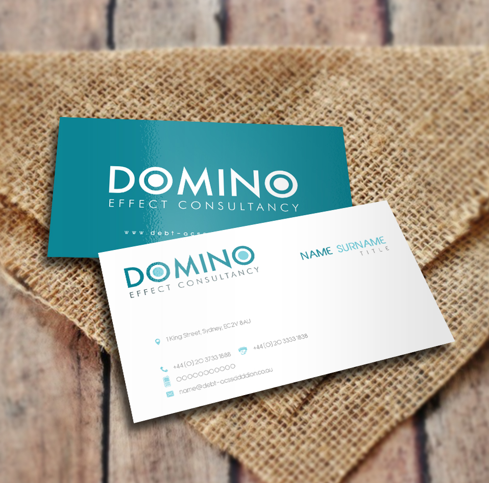Business Card Design by a7mddz for Domino Effect Consultancy | Design #3627595