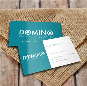 Business Card Design by a7mddz for Domino Effect Consultancy | Design: #3627596