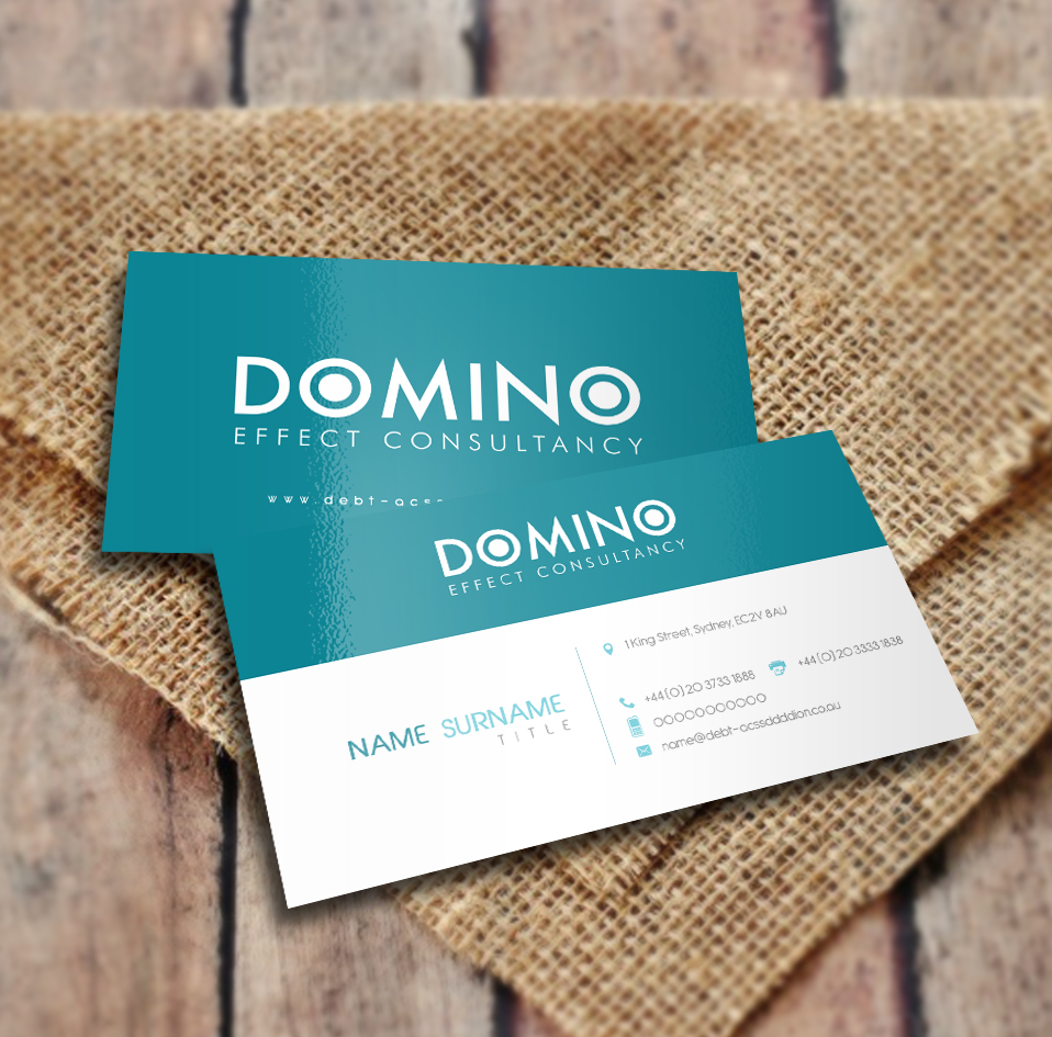Business Card Design by a7mddz for Domino Effect Consultancy | Design #3627602
