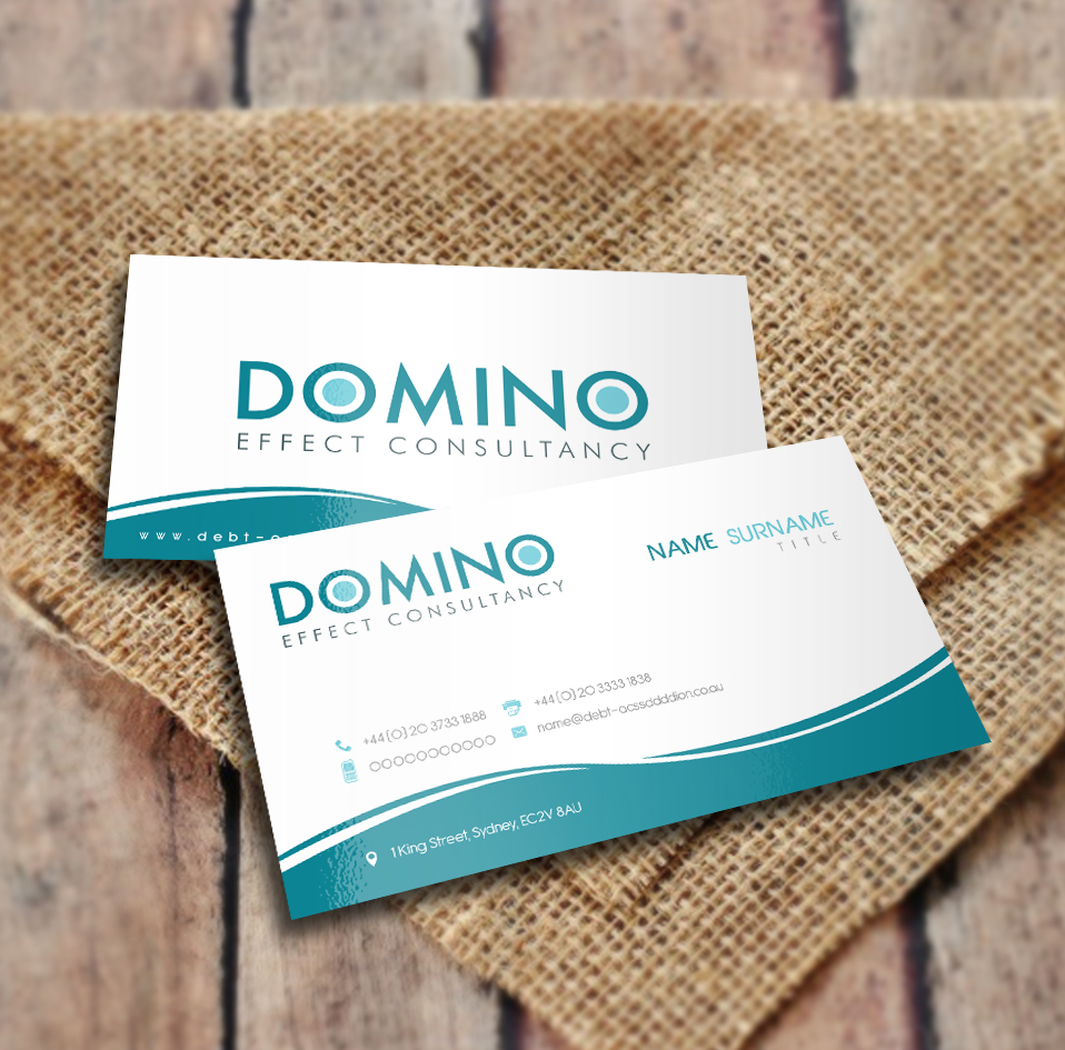 Business Card Design by a7mddz for Domino Effect Consultancy | Design #3627614