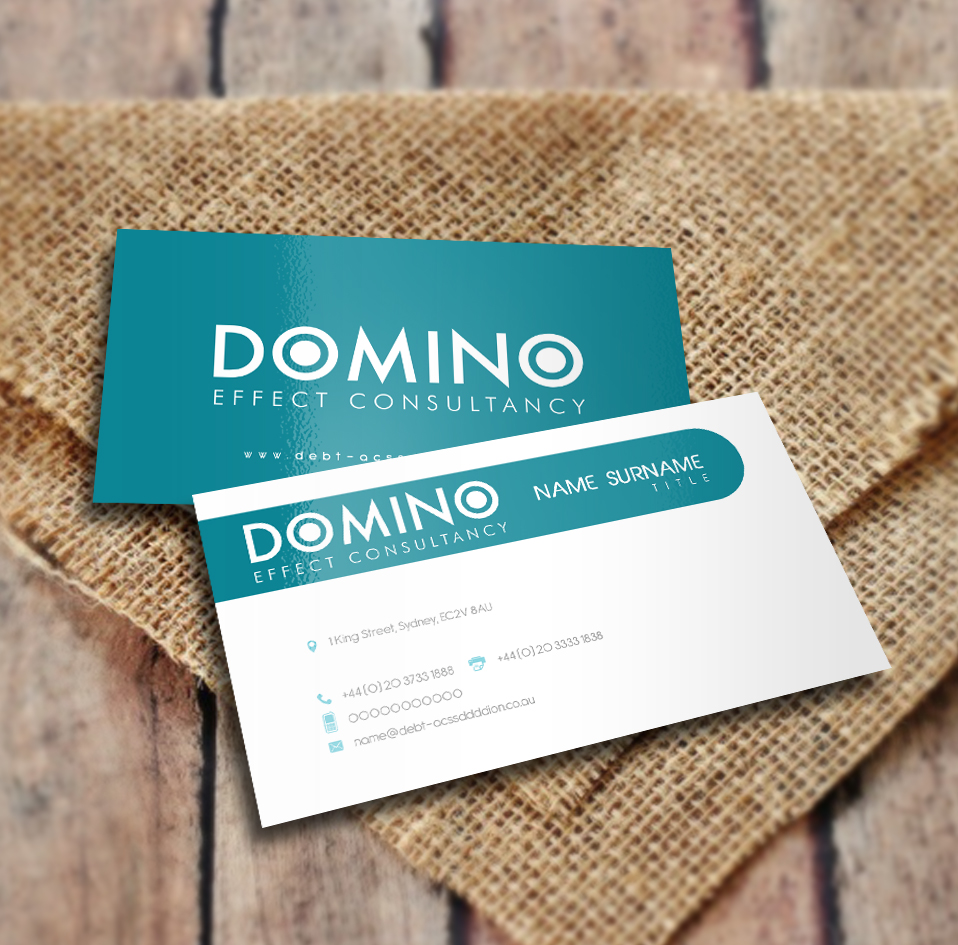 Business Card Design by a7mddz for Domino Effect Consultancy | Design #3627616