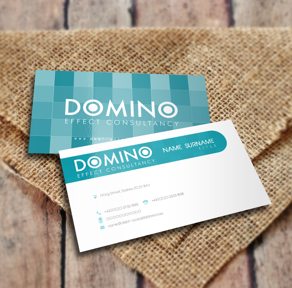 Business Card Design by a7mddz for Domino Effect Consultancy | Design #3627620