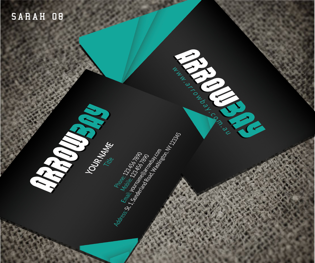 Business Card Design by Sarah Haroon for Arrowbay | Design #3629914