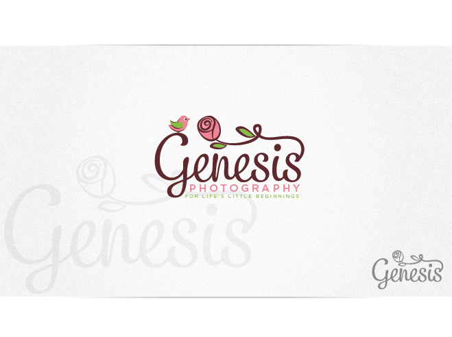 Logo Design by Cherry Pop Design for Genesis Photography | Design #3652069