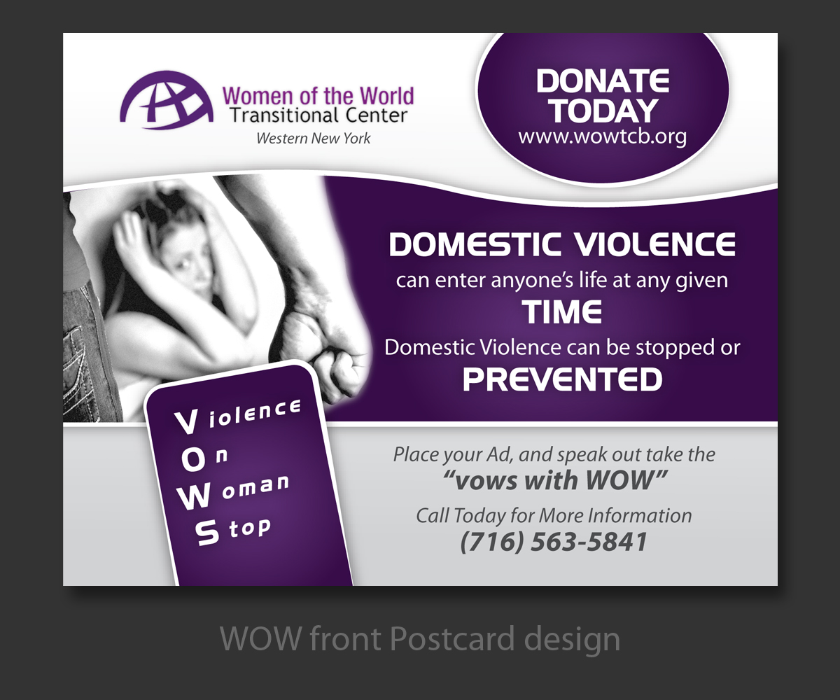 Diseño de Postal por LTC design para  women of the world transitional center of Western New York | Diseño #3704922