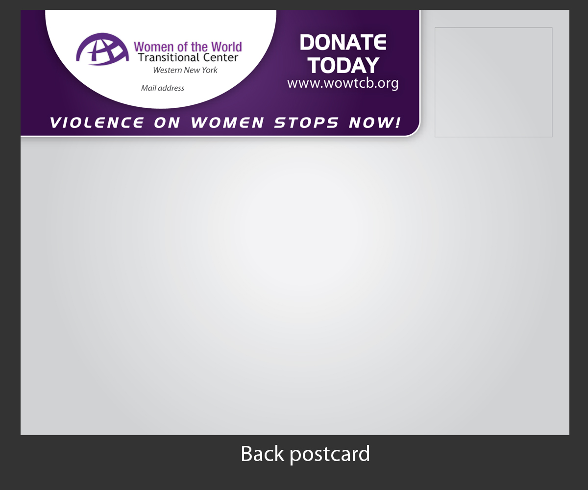 Postcard Design by LTC design for  women of the world transitional center of Western New York | Design #3803381
