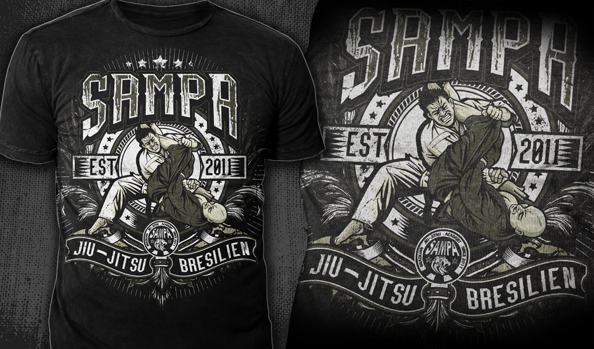 T-shirt Design by Mayonpx for Centre d'arts martiaux Sampa  | Design #3637317