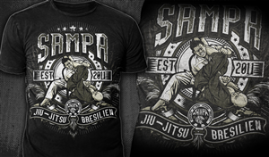 Design de T-shirt par Mayonpx pour Centre d'arts martiaux Sampa  | Design : #3637317