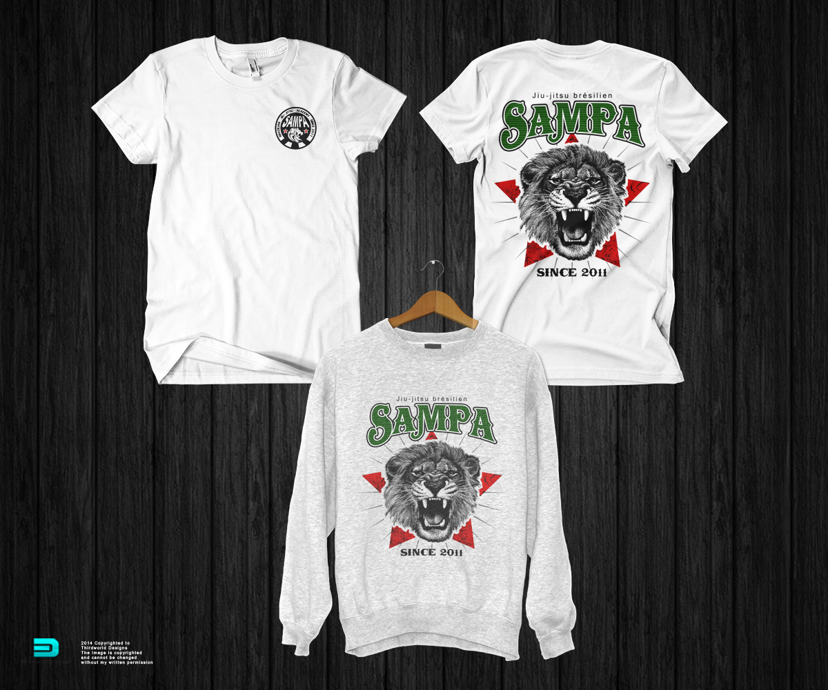 T-shirt Design by Aurelio III for Centre d'arts martiaux Sampa  | Design #3631673