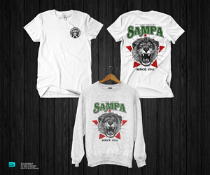 Design de T-shirt par Aurelio III pour Centre d'arts martiaux Sampa  | Design : #3631673