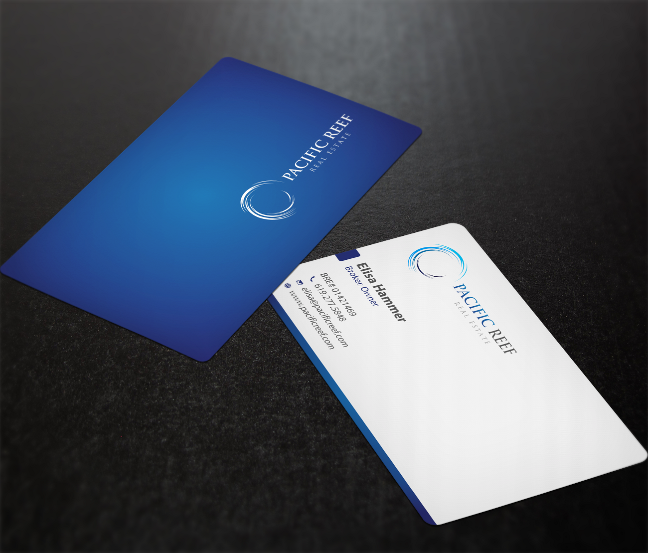 Business Card Design by teddie80 for Pacific Reef Real Estate | Design #3702454