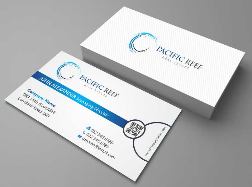 Business Card Design by AwsomeD for Pacific Reef Real Estate | Design #3635362