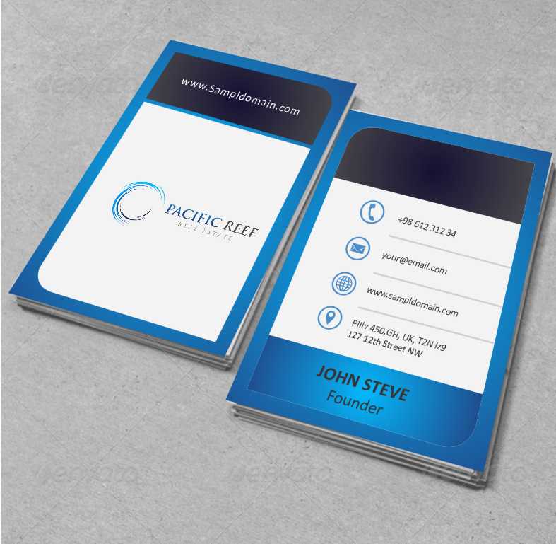 Business Card Design by AwsomeD for Pacific Reef Real Estate | Design #3635364