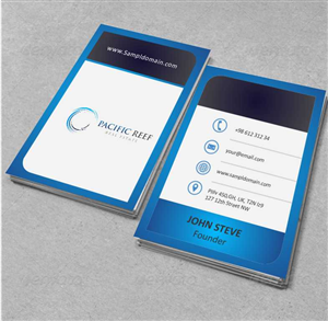 Business Card Design by AwsomeD for Pacific Reef Real Estate | Design: #3635364