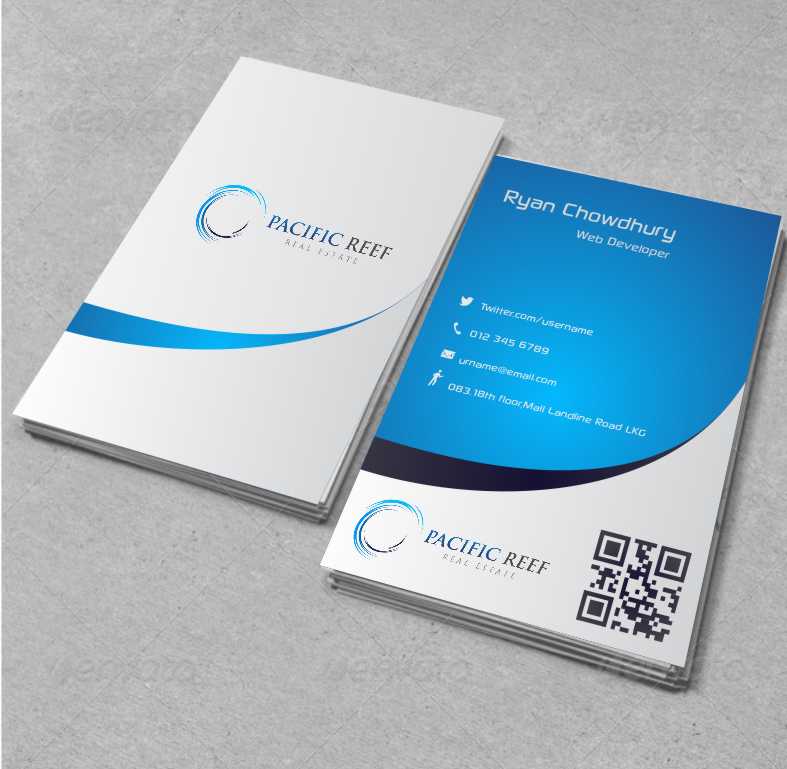 Business Card Design by AwsomeD for Pacific Reef Real Estate | Design #3635365