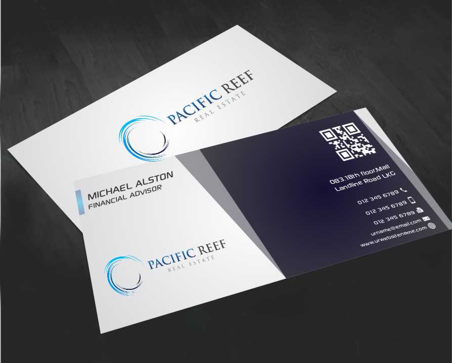 Business Card Design by AwsomeD for Pacific Reef Real Estate | Design #3635368