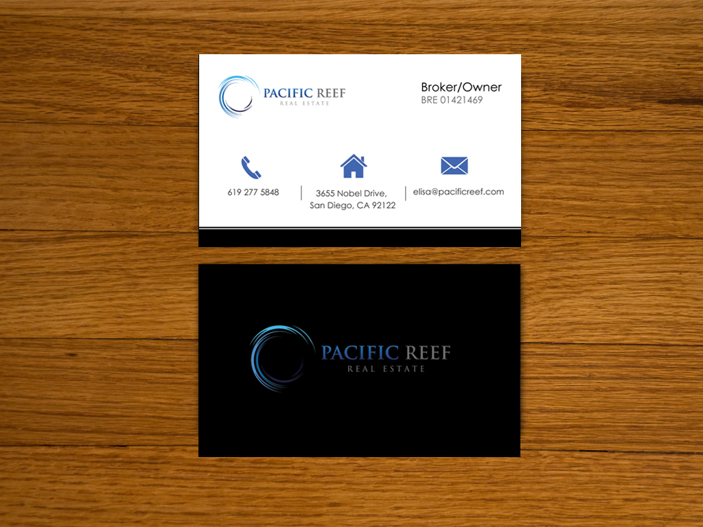 Business Card Design by Creative dreams for Pacific Reef Real Estate | Design #3669357