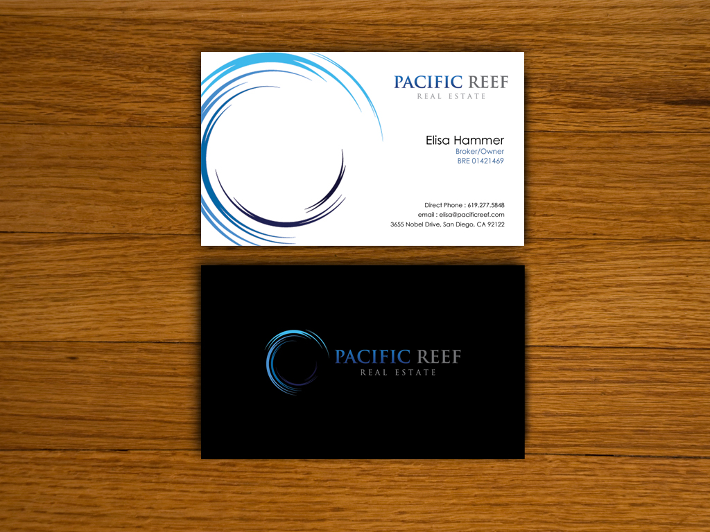 Business Card Design by Creative dreams for Pacific Reef Real Estate | Design #3677605