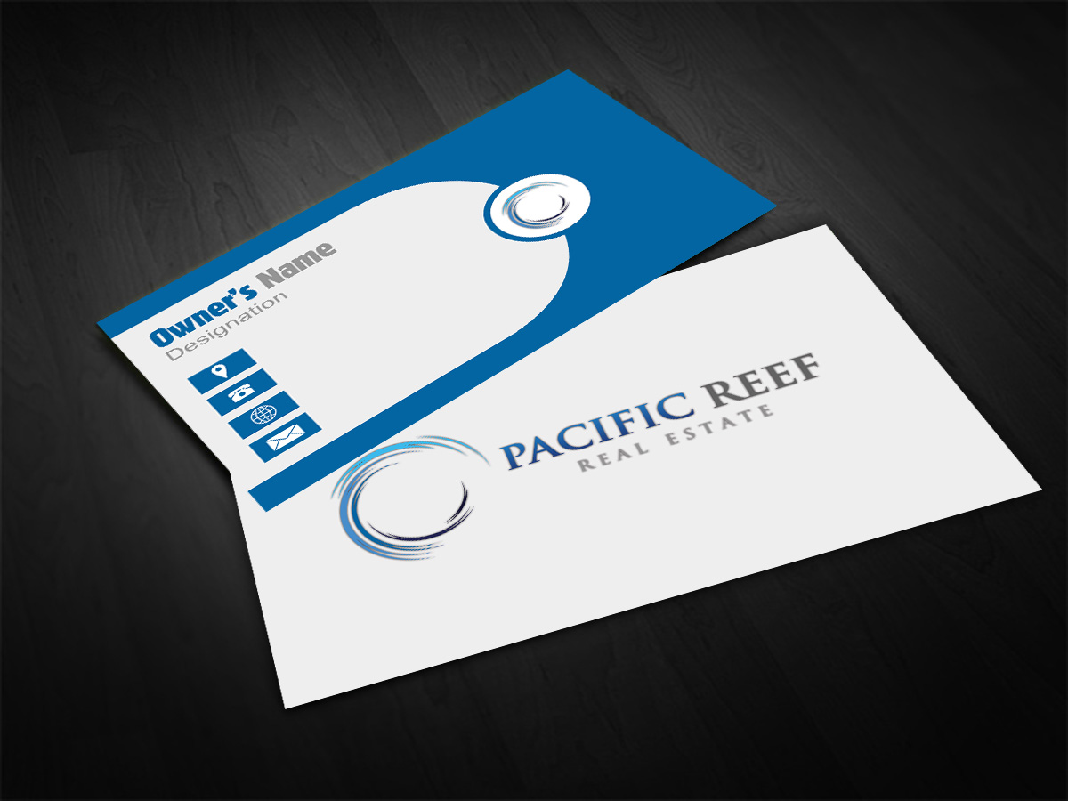 Business Card Design by Riz' for Pacific Reef Real Estate | Design #3673182