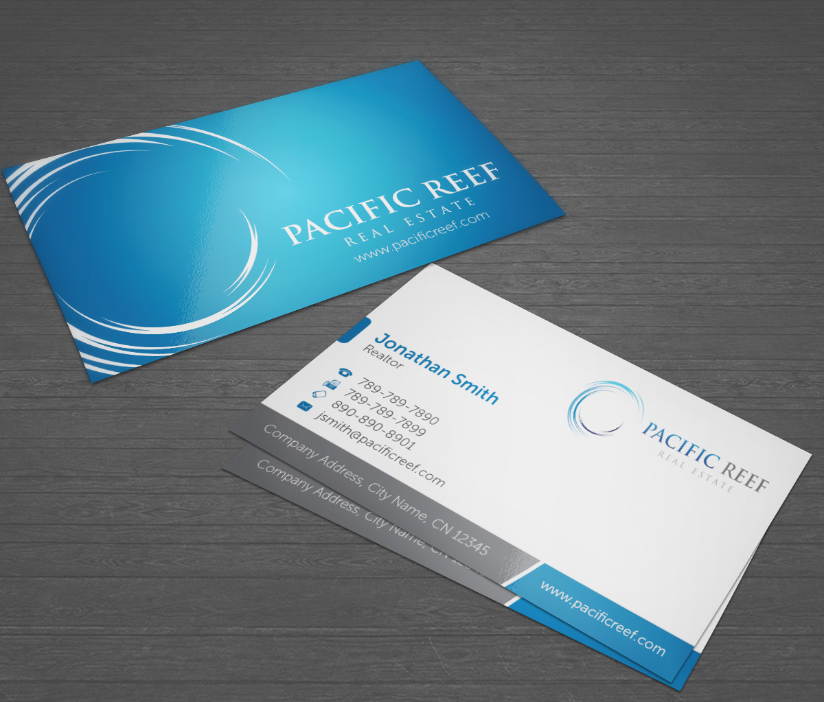 Business Card Design by navacreative for Pacific Reef Real Estate | Design #3644023