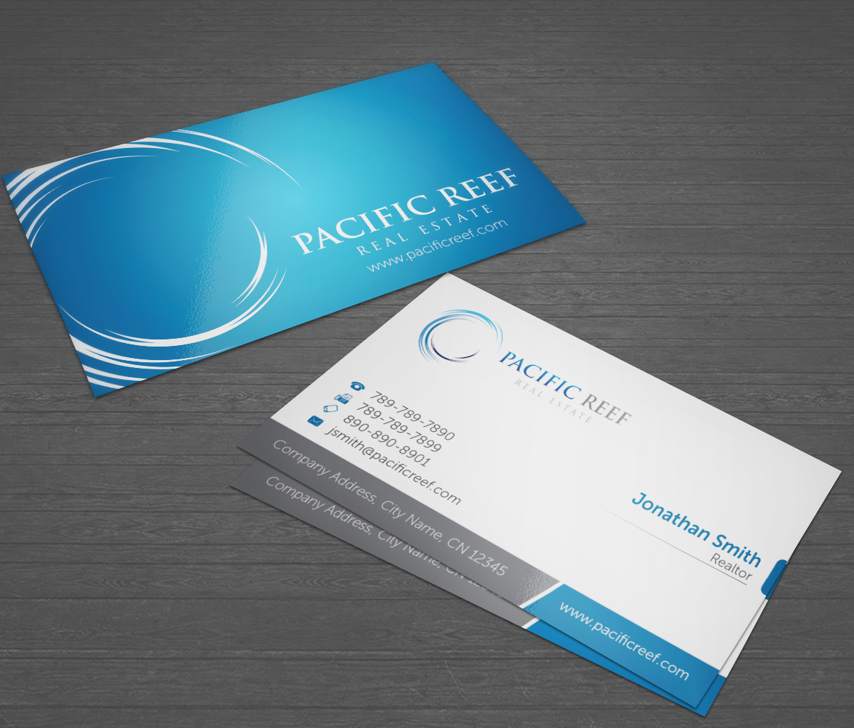 Business Card Design by navacreative for Pacific Reef Real Estate | Design #3644039