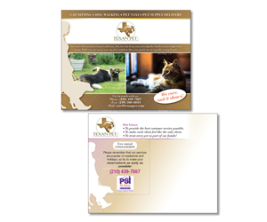 Design de Carte Postale par Michele_co pour Texan Pet LLC | Design : #3696218